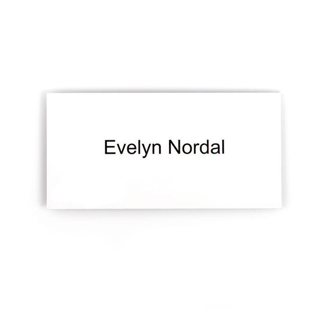 Hovedbilde Postkasseskilt -hvitlakkert aluminium      5x10 ...