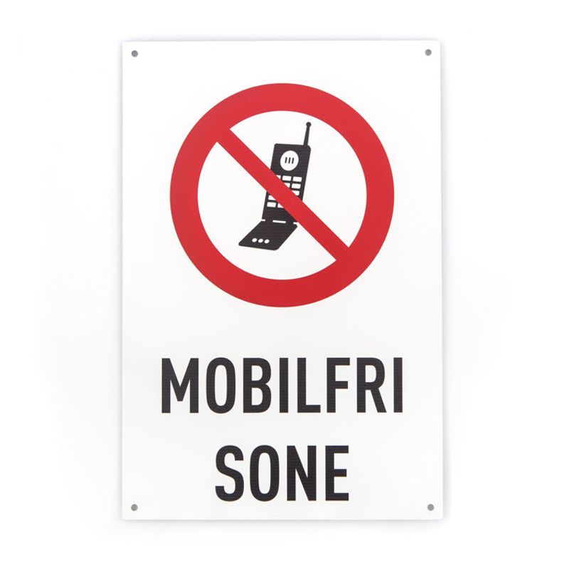 Mobilfri sone 20x30 cm