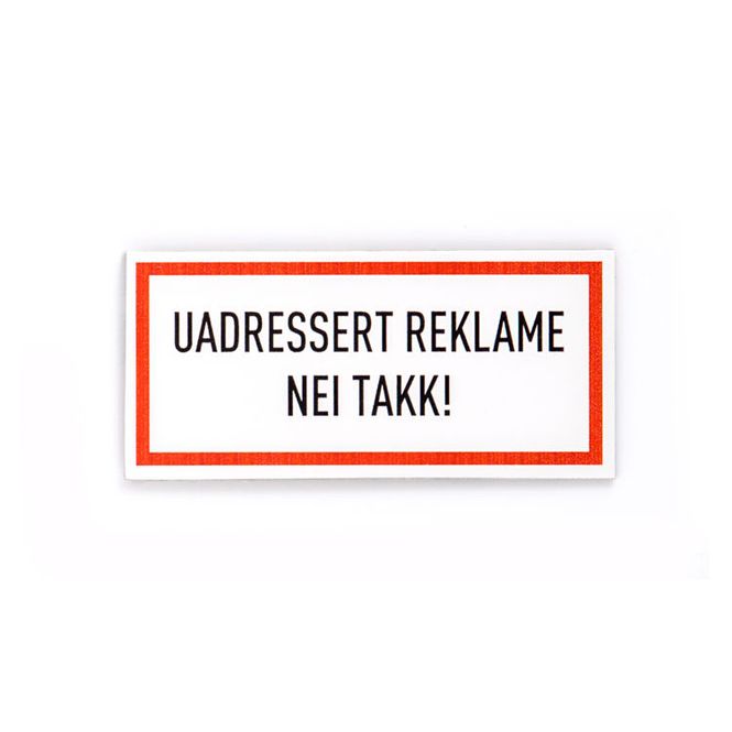 Hovedbilde Uadressert reklame -magnet                        ...