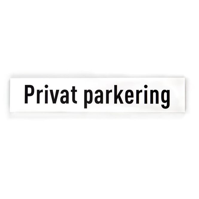 Hovedbilde Privat parkering -for stolpe 10x50 cm