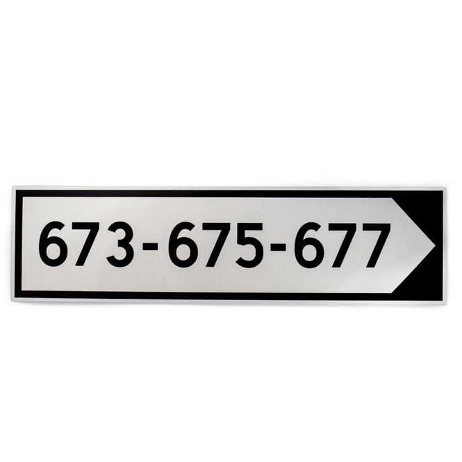 Hovedbilde Tilvisningsskilt med veinavn/husnummer ...