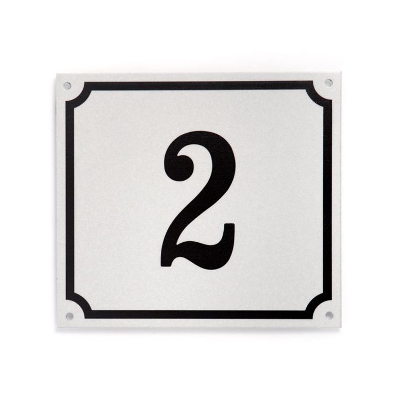 Husnummer med refleks 13,5x15 cm