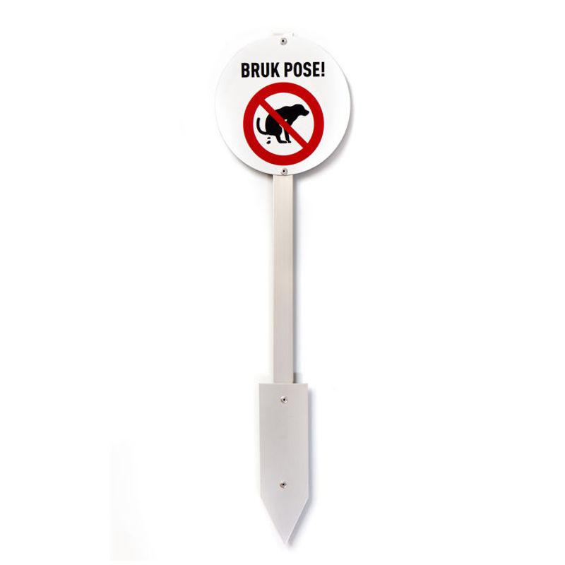 Plenskilt rundt- Bruk pose dia. 14 cm