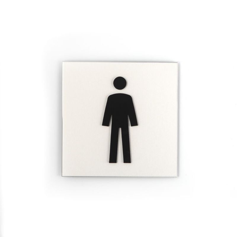 Toalettskilt mann