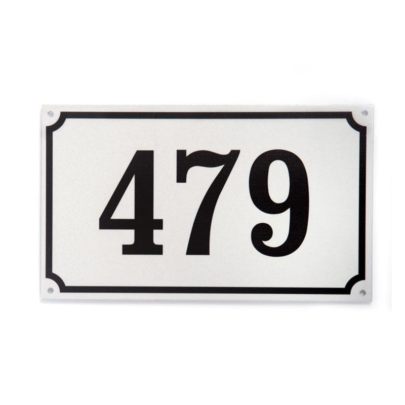 Husnummer med refleks 13,5x23 cm