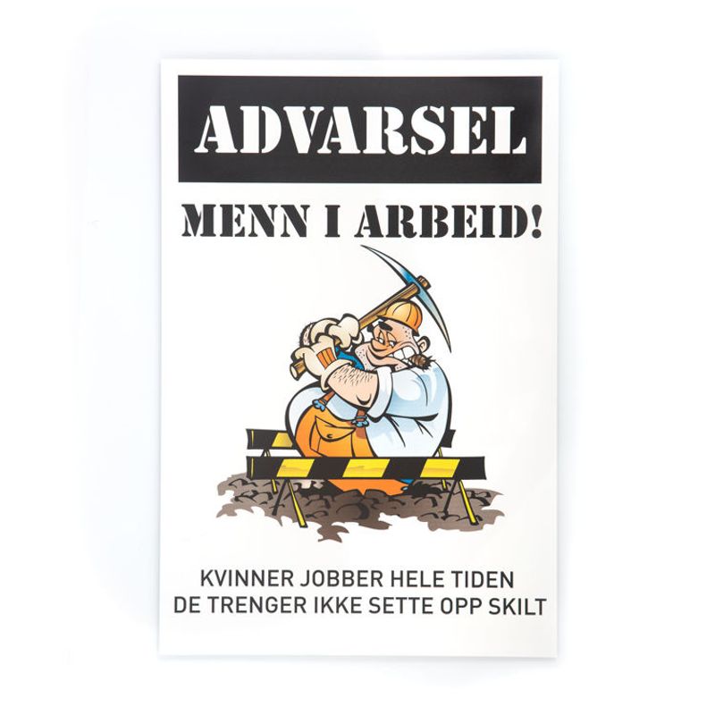 Menn i arbeid skilt